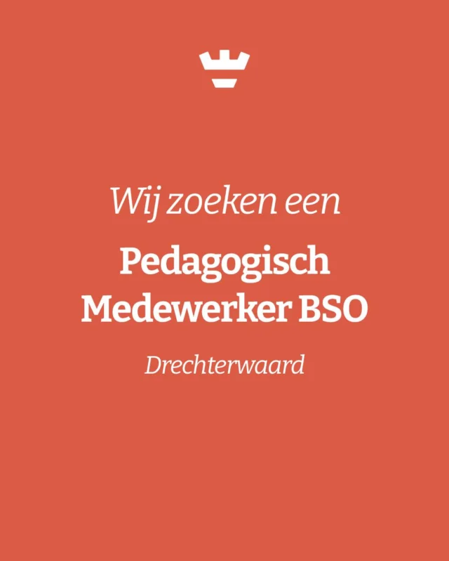 Onze BSO aan de Drechterwaard is een plek waar samenwerking centraal staat: wij werken met onze peuteropvang en BSO intensief samen met de Jules Verneschool en vangen daarnaast ook kinderen op van De Regenboog en DURF Tochtwaard. Zo bieden we de kinderen samen de beste begeleiding en zorg 💛

De BSO ligt direct naast de school, met een frisse, groene buitenruimte waar kinderen kunnen ontdekken, spelen en ontspannen. 

Jij krijgt bij ons de vrijheid om activiteiten te bedenken en van deze plek een fijne thuishaven te maken ✨

📅 4 dagen p/w, werktijden tussen 13:30–18:30 uur (vakanties hele dagen)

Ben jij klaar voor deze uitdaging? Solliciteer nu via werkenbijkleinalkmaar.nl.