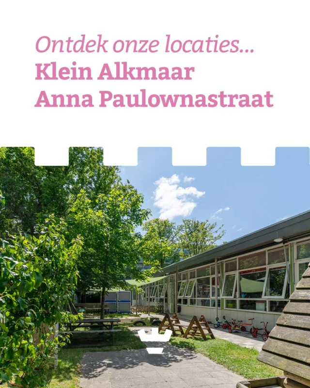 Op onze locatie aan de Anna Paulownastraat vind je alles onder één dak: dagopvang, peuteropvang én BSO. Drie woorden die deze plek spot-on beschrijven? Kleurrijk, ruim en natuurbeleving 🌿 

Buitenspelen wordt bij ons een echt avontuur: een moestuin om te verzorgen, een glijbaanberg om vanaf te roetsjen en ontdekpaadjes die met de seizoenen mee veranderen.