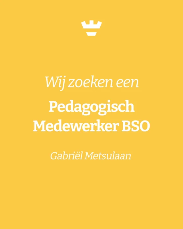 Onze BSO aan de Gabriël Metsulaan is een plek waar kinderen na school kunnen spelen, ontdekken en ontspannen 💛 Samen met de Nicolaas Beetsschool zorgen we voor een fijne omgeving waar ieder kind zich thuis voelt.

Als pedagogisch medewerker BSO ben jij degene die activiteiten bedenkt, kinderen begeleidt en samen met collega’s zorgt voor een warme en fijne sfeer ✨

📅 Maandag, dinsdag, donderdag en vrijdag van 13:30–18:30 uur (in vakanties hele dagen)
📍 Gabriël Metsulaan – Bergermeer

Lijkt dit jou wat? Solliciteer via werkenbijkleinalkmaar.nl/vacatures/pedagogisch-medewerker-bso