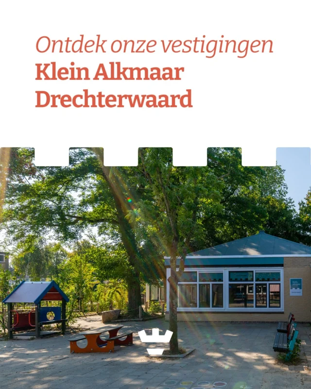 Klein Alkmaar en de Jules Verneschool werken al lange tijd nauw samen. Een vertrouwde samenwerking waarin onderwijs, peuteropvang en de buitenschoolse opvang samenkomen. Zo bouwen we samen aan een sterke basis als IKC (Integraal Kindcentrum). 

Bij vestiging Drechterwaard vind je de peuteropvang in de school en de BSO in het pand ernaast, met volop ruimte om te spelen – binnen én in de groene buitenruimte. Natuurlijk zijn de kinderen van De Regenboog en DURF Tochtwaard ook van harte welkom. 

Voor kinderen is het vooral een fijne plek om hun schooldag af te sluiten, avonturen te beleven en vrienden te maken 💛