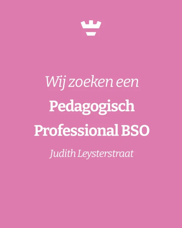 Op zoek naar een plek waar onderwijs en kinderopvang écht samenkomen? Dan is de BSO aan de Judith Leysterstraat misschien wel jouw nieuwe werkplek. Onze BSO is gevestigd in Campus de Hoef, midden in Hoefplan 📍

Onze BSO deelt de ruimte met de peuteropvang. ‘s Ochtends is de ruimte voor de peuters, ’s middags is het een fijne, ontspannen plek voor de kinderen van de BSO. Anders dan school en toch heel vertrouwd. We maken volop gebruik van het atelier op de eerste verdieping én van het prachtige plein dat in de zomer een groene oase wordt 🎨🌿

Als pedagogisch professional bruis jij van de ideeën en ben je betrokken, nieuwsgierig en ambitieus. Je krijgt bij ons de ruimte om dat te laten zien. Klaar voor een nieuwe uitdaging? 🤍

👉 Bekijk de vacature via de link in onze bio.